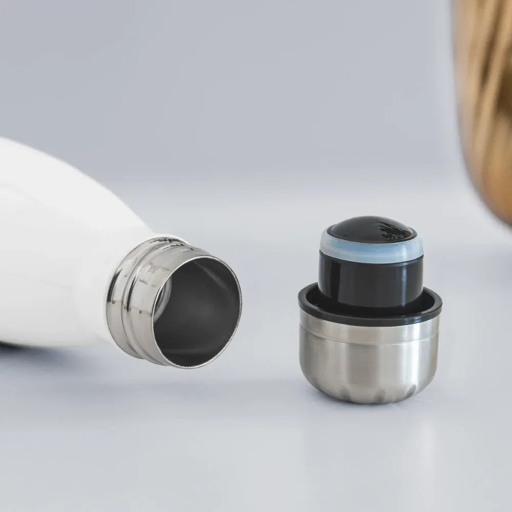 Isolierflasche 500ml - personalisierbar - Weiß