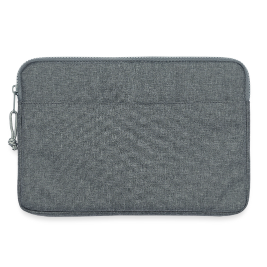 Laptoptasche passend für bis zu 13 Zoll Laptopgröße - personalisierbar - Grau meliert