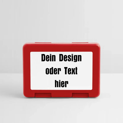 Brotdose - personalisierbar - Rot