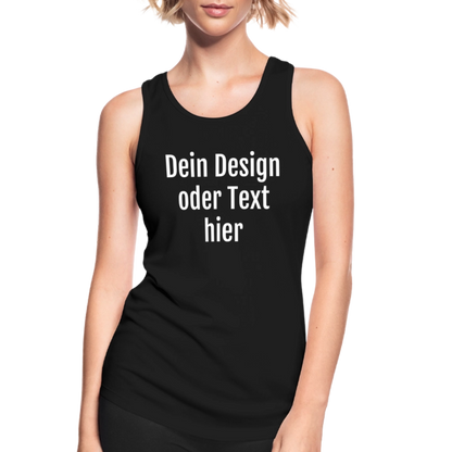 Funktionelles Frauen Tank Top atmungsaktiv - personalisierbar - Schwarz