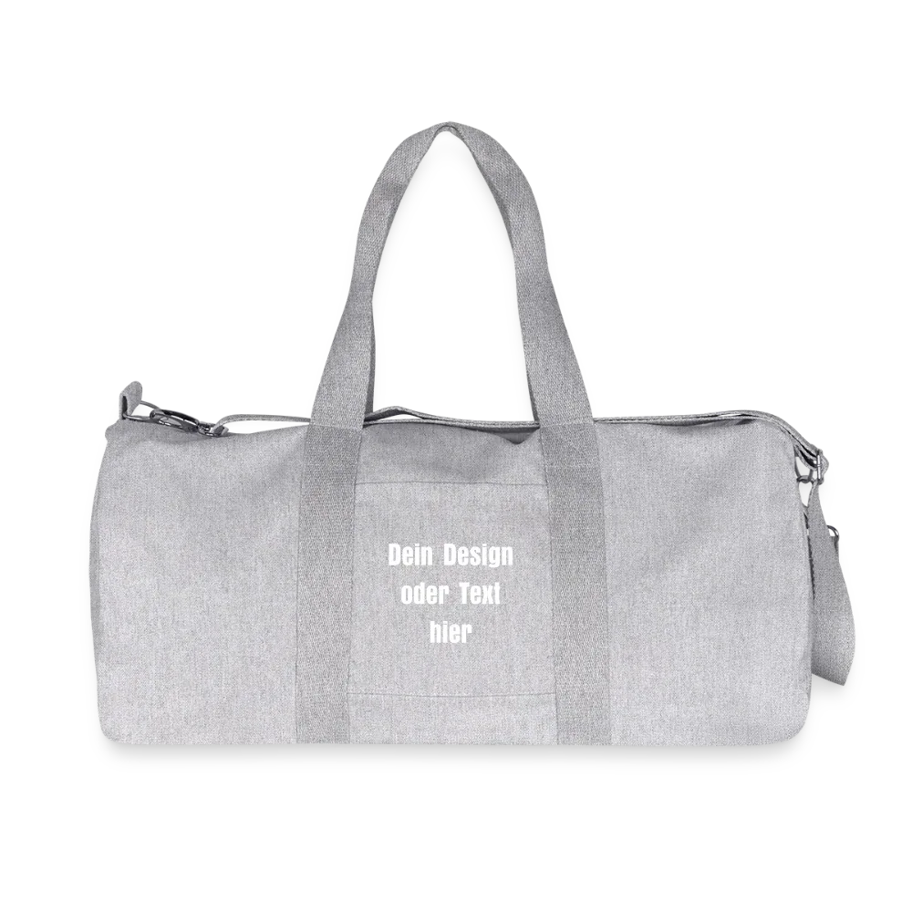 Stanley/Stella recycelte Canvas Duffle Bag - personalisierbar - Grau meliert