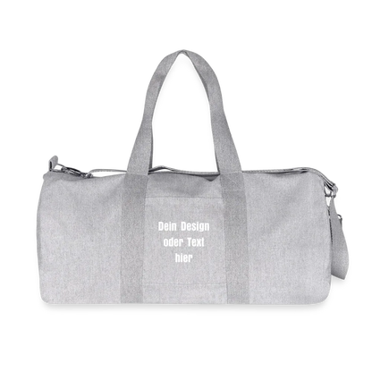 Stanley/Stella recycelte Canvas Duffle Bag - personalisierbar - Grau meliert