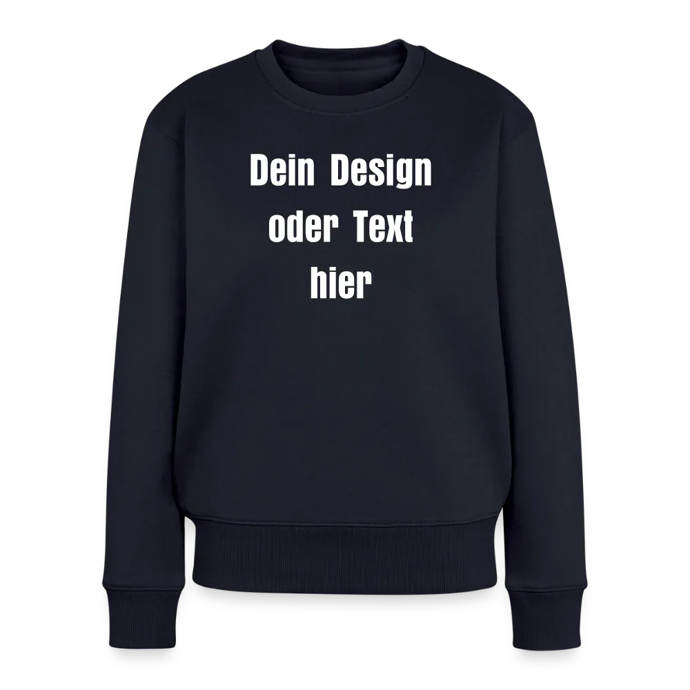 Frauen Premium Pullover - personalisierbar - Navy
