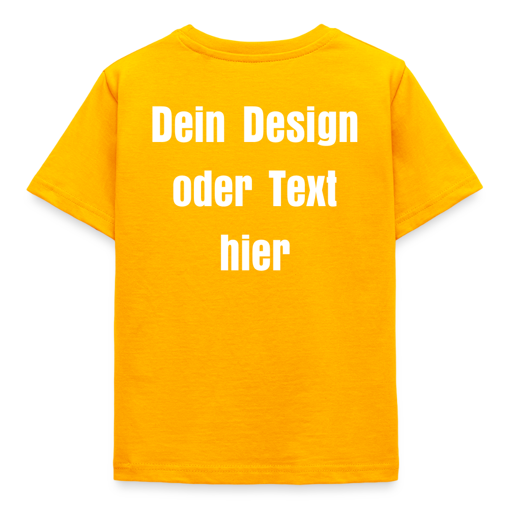 Kinder T-Shirt - personalisierbare Vorder- und Rückseite - Gold