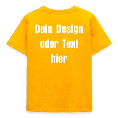 Kinder T-Shirt - personalisierbare Vorder- und Rückseite - Gold
