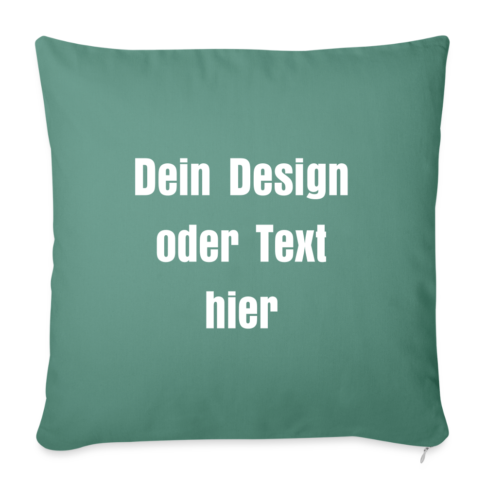 Sofakissenbezug 44 x 44 cm - personalisierbar - Tanngrün