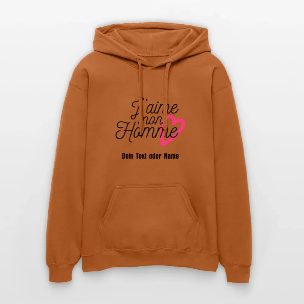 Kuschel-Hoodie "Valentine" für Frauen – personalisierbar & weich - Athletic Orange