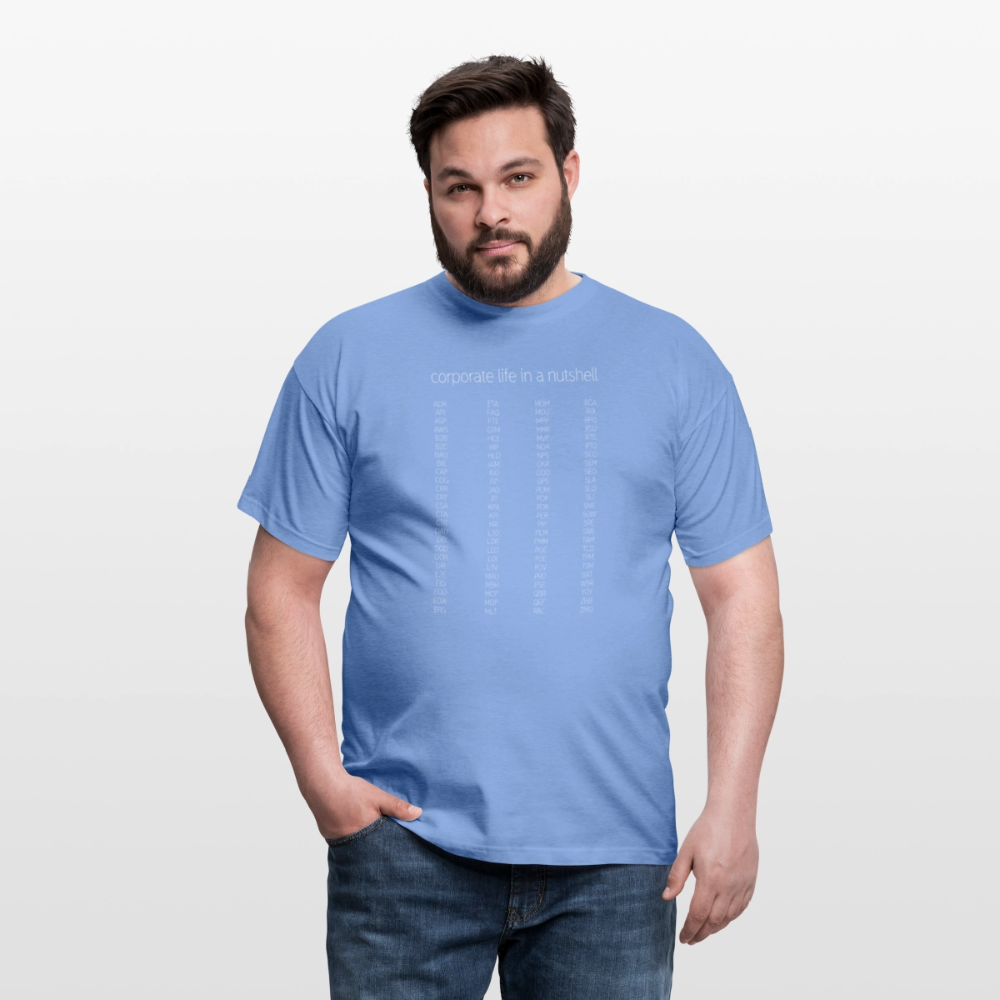 "Corporate life" - Motiv-T-Shirt für Männer - Carolina Blue