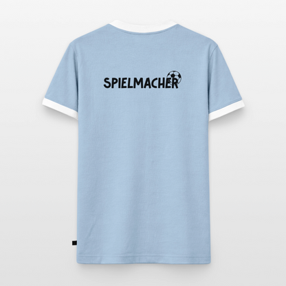 Männer T-Shirt Fussball "Spielmacher" - Hellblau/Weiß 