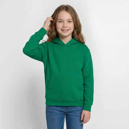 Teenager Hoodie - personalisierbare Vorder- und Rückseite - Kelly Green