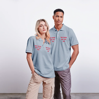 Stanley/Stella Unisex Bio-Poloshirt PREPSTER - personalisierbar - sky Blue