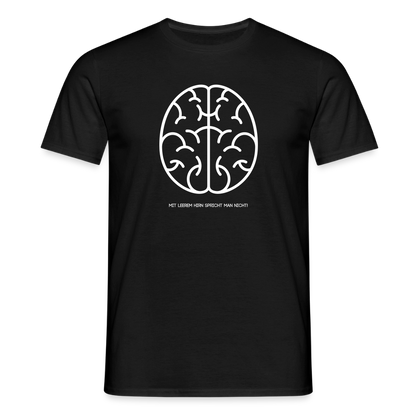 "Hirn" Motiv-T-Shirt für Männer - Schwarz
