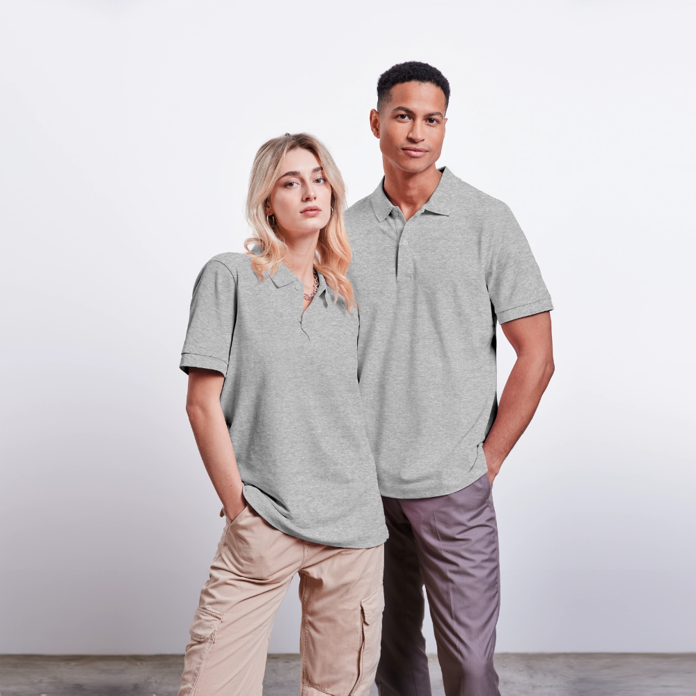 Stanley/Stella Unisex Bio-Poloshirt PREPSTER - personalisierbar - Grau meliert