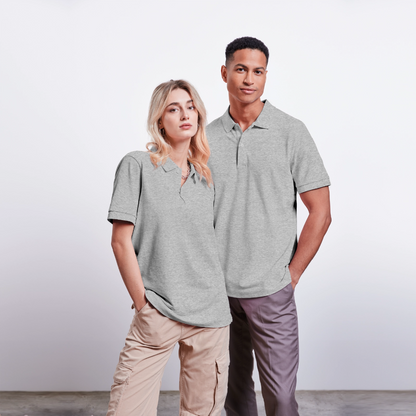 Stanley/Stella Unisex Bio-Poloshirt PREPSTER - personalisierbar - Grau meliert