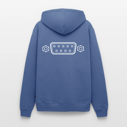 DB-9 RS-232 Retro Hoodie für Herren - Taubenblau