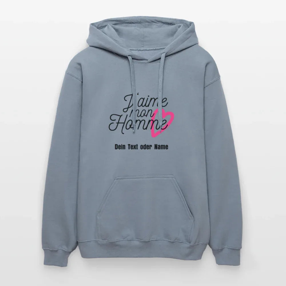Kuschel-Hoodie "Valentine" für Frauen – personalisierbar & weich - Blau
