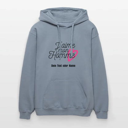 Kuschel-Hoodie "Valentine" für Frauen – personalisierbar & weich - Blau