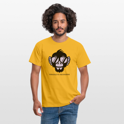 "Welcome to the Jungle" Motiv-T-Shirt für Männer - Gelb