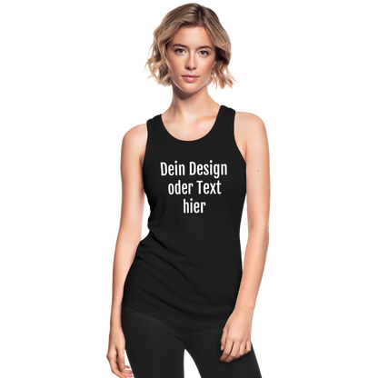 Funktionelles Frauen Tank Top atmungsaktiv - personalisierbar - Schwarz