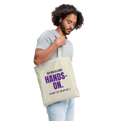 Hands-on von zu Hause Stoffbeutel, Farbe Natur, Model