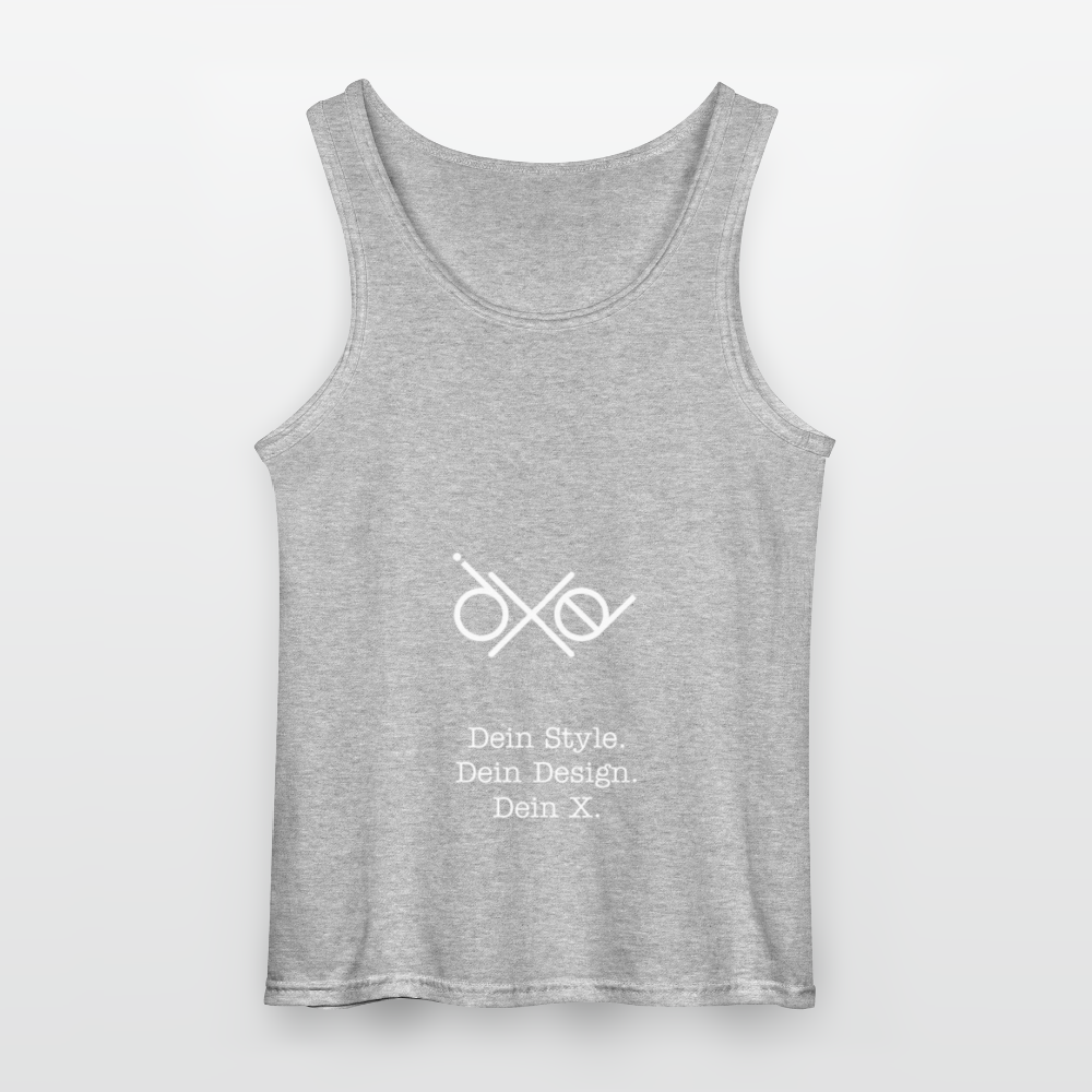 Gildan Männer Tank Top - personalisierbar - Grau meliert