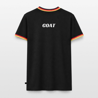 Männer T-Shirt "GOAT" - Schwarz/Dreifarbig