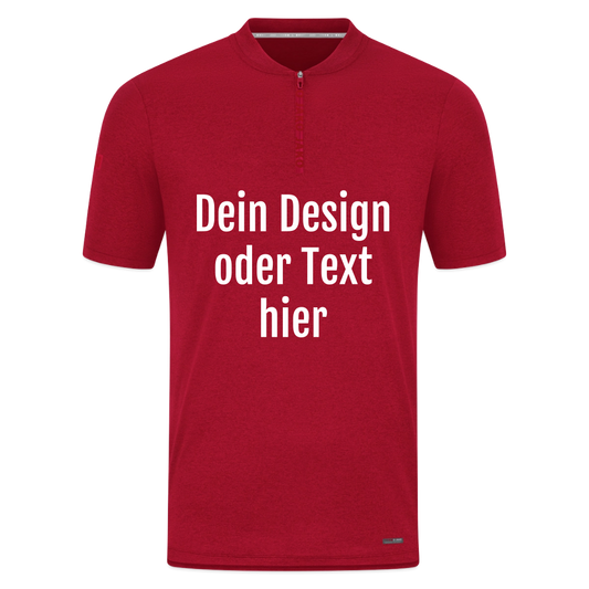 JAKO Männer Poloshirt Pro Casual - personalisierbar - Dunkelrot