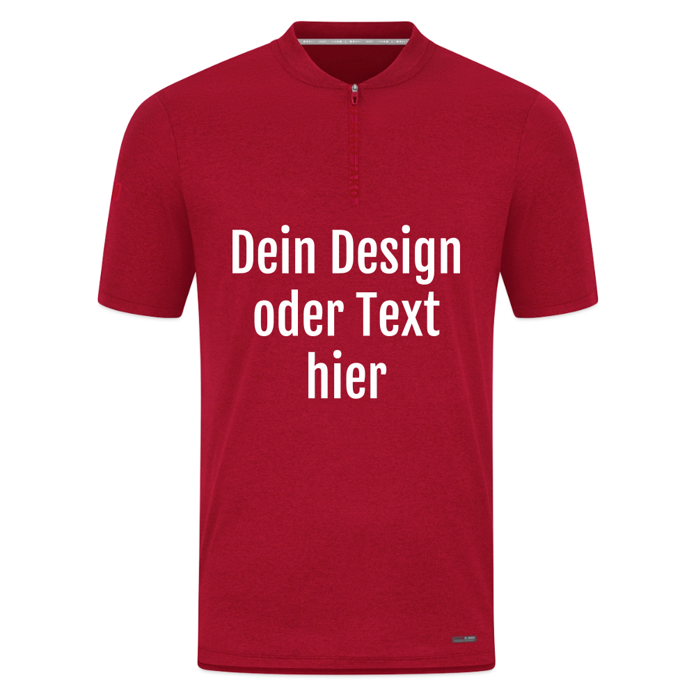 JAKO Männer Poloshirt Pro Casual - personalisierbar - Dunkelrot