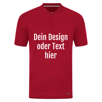 JAKO Männer Poloshirt Pro Casual - personalisierbar - Dunkelrot