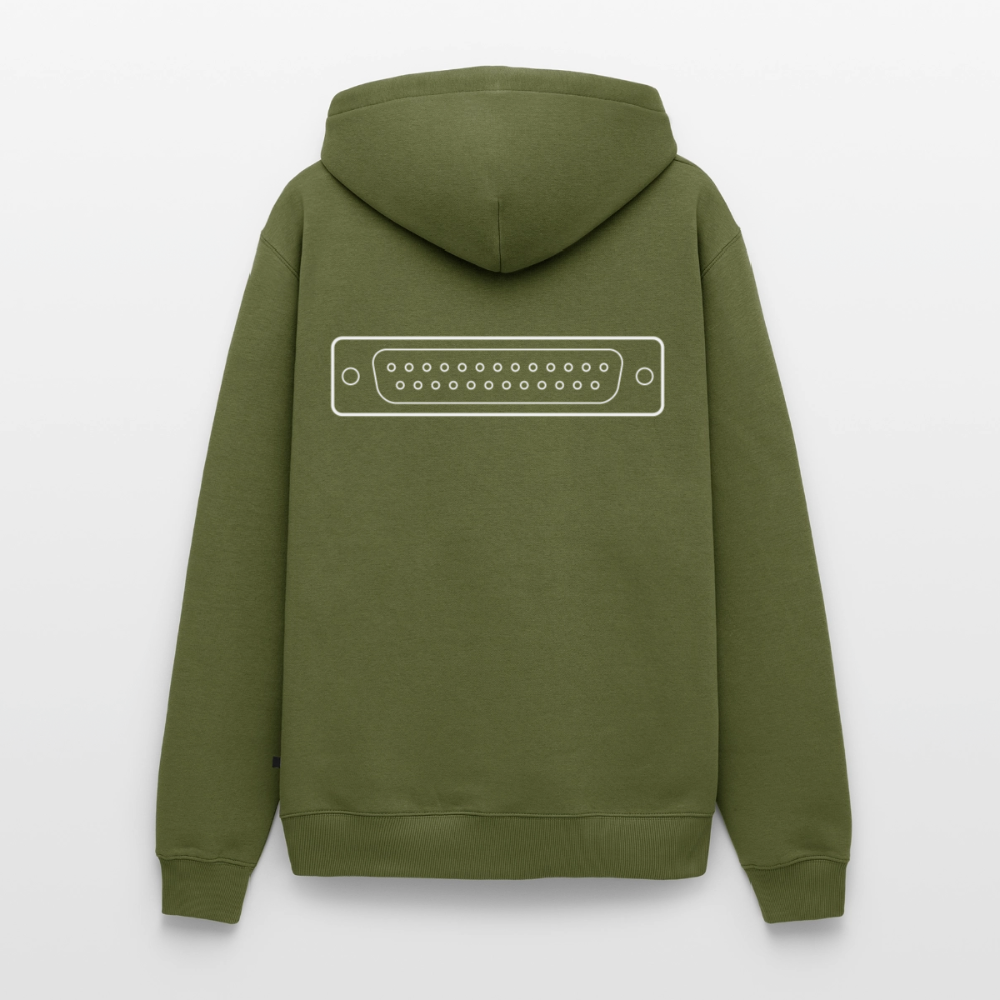 DB-25 LPT1 Retro Hoodie für Herren - Khaki