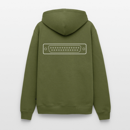DB-25 LPT1 Retro Hoodie für Herren - Khaki