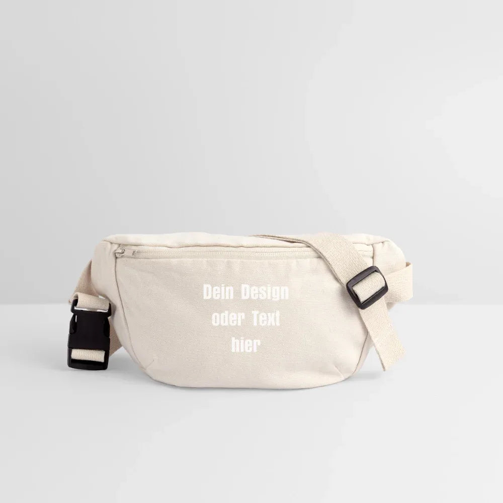 Stanley/Stella recycelte Gürteltasche - personalisierbar - Naturweiß