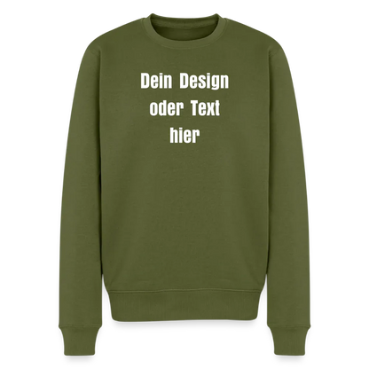 Männer Premium Pullover - personalisierbar - Khaki