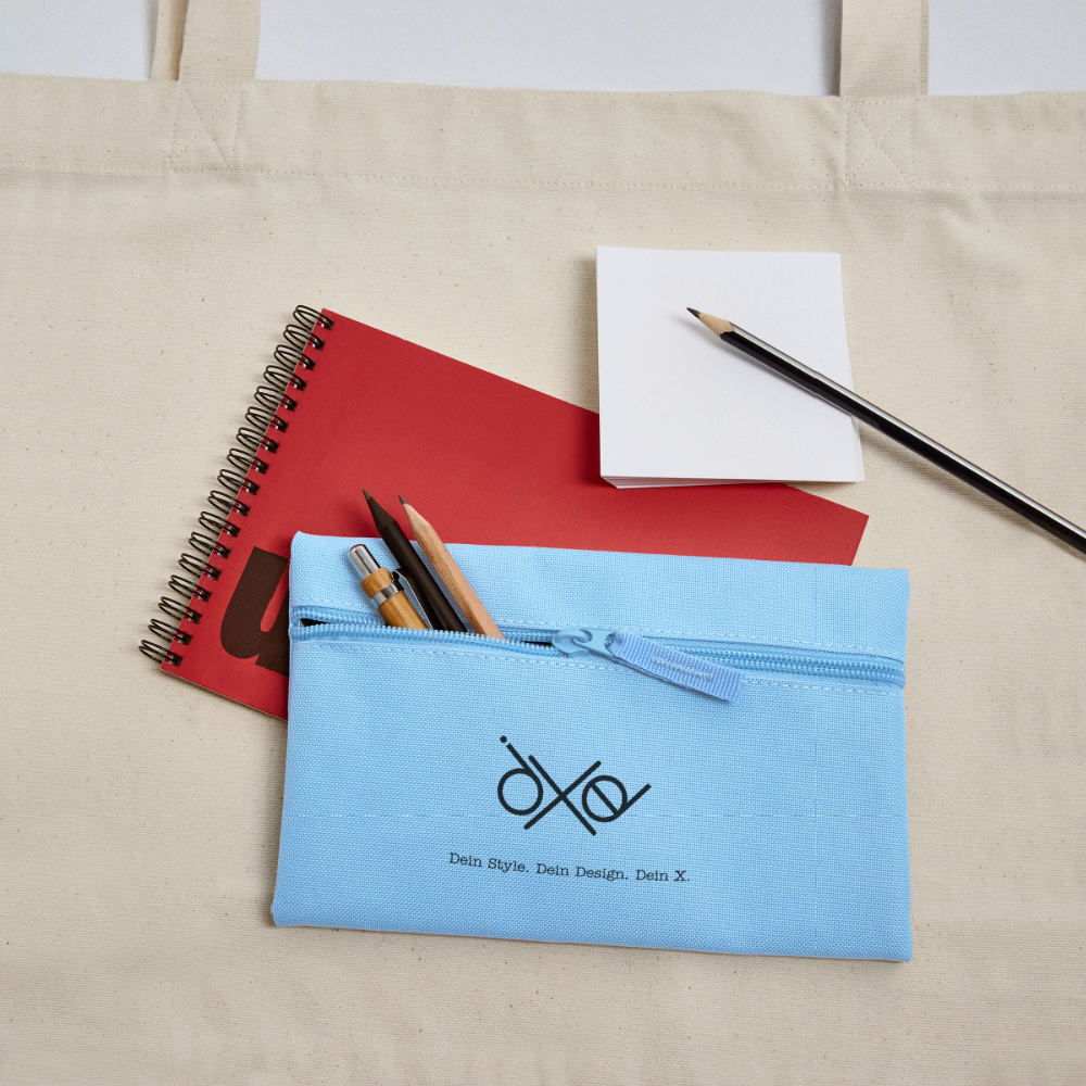 Federtasche - personalisierbar - Hellblau