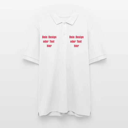 Stanley/Stella Unisex Bio-Poloshirt PREPSTER - personalisierbar - Weiß