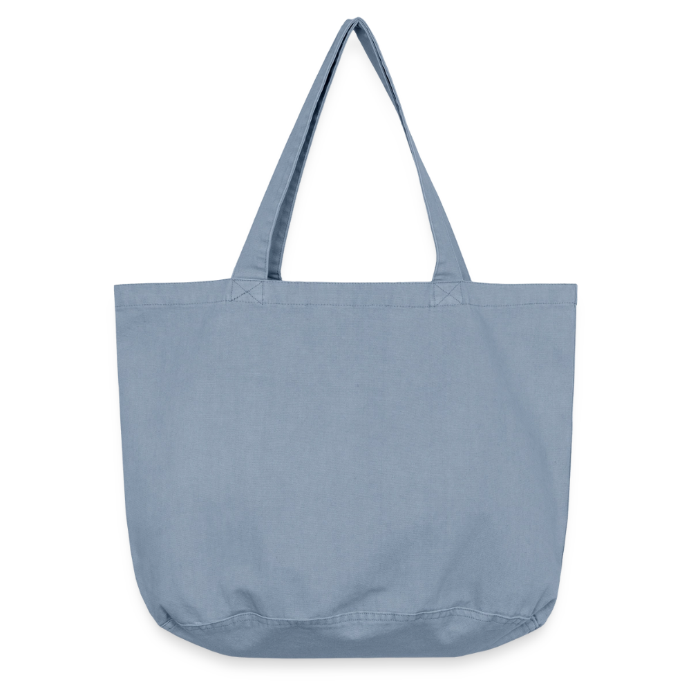 Vintage-Washed Shopper / Einkaufstasche im Vintage Stil - personalisierbar - vintage light blue