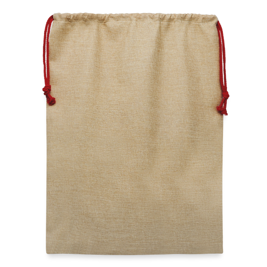 Jute Weihnachtssack - Beige