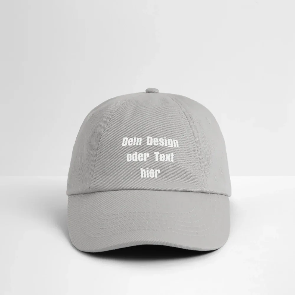 Baseballkappe - personalisierbar - Grau