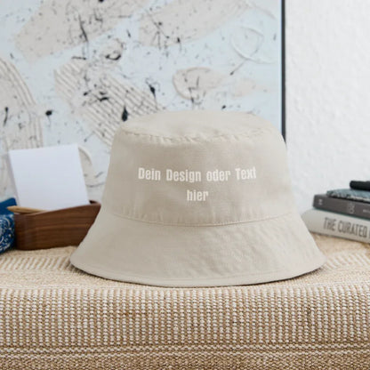 Stanley/Stella recycelter Bucket Hat - personalisierbar - Naturweiß