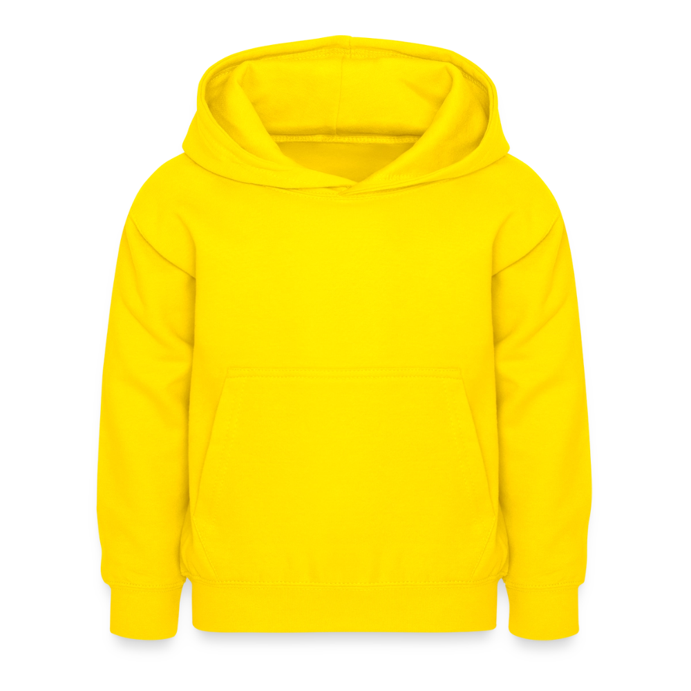 Kinder Hoodie - personalisierbare Vorder- und Rückseite - Gelb