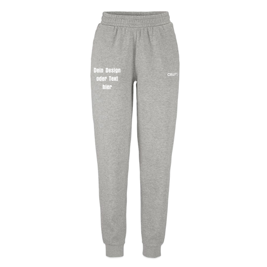 CRAFT Community 2.0 Frauen Sweathose - personalisierbar - Grau meliert