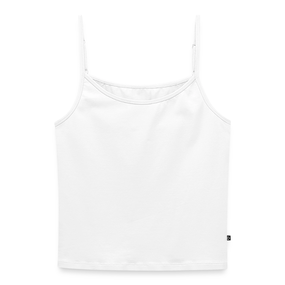Frauen Spaghetti Tank Top - personalisierbar - Weiß