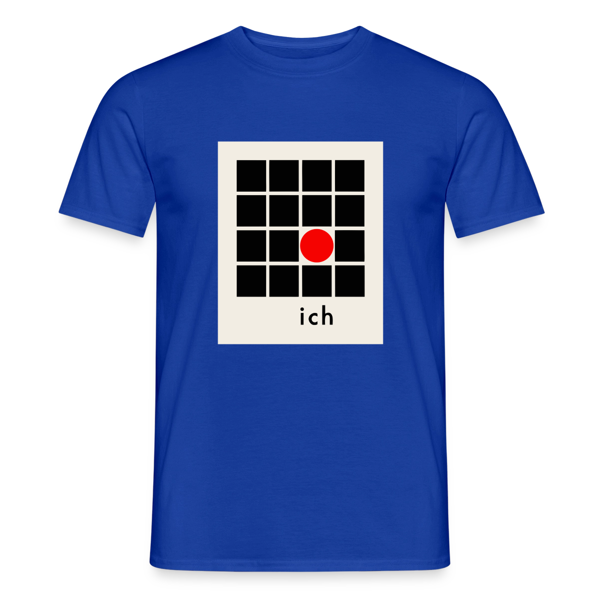 Ich bin die Ausnahme. Motiv-T-Shirt für Männer, Farbe Dunkelblau