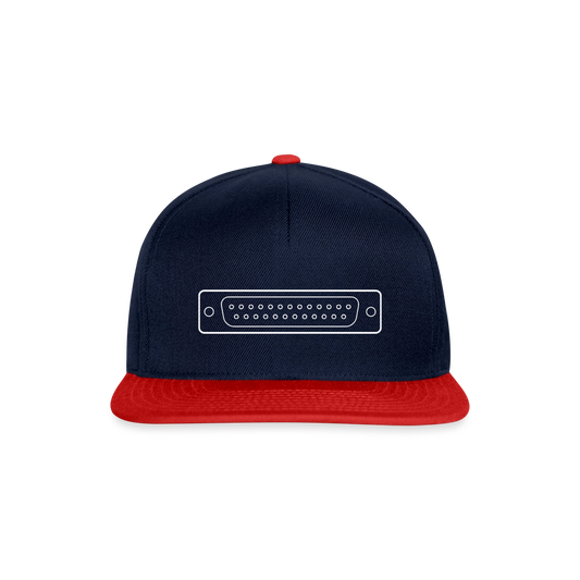 LPT1 Motiv-Snapback-Cap, Farbe Navy/Rot