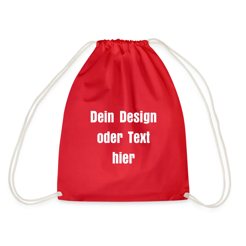 Turnbeutel - personalisierbar - Rot