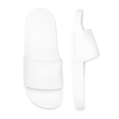 Männer Badelatschen - personalisierbar - Weiß