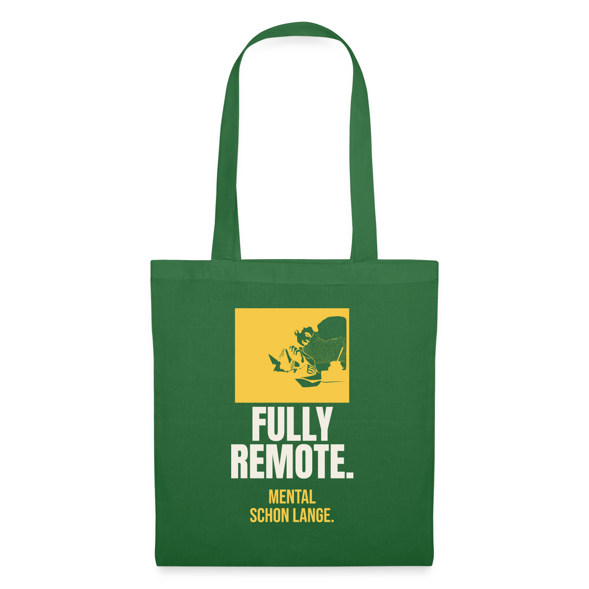 Fully remote Stoffbeutel, Farbe Fichte