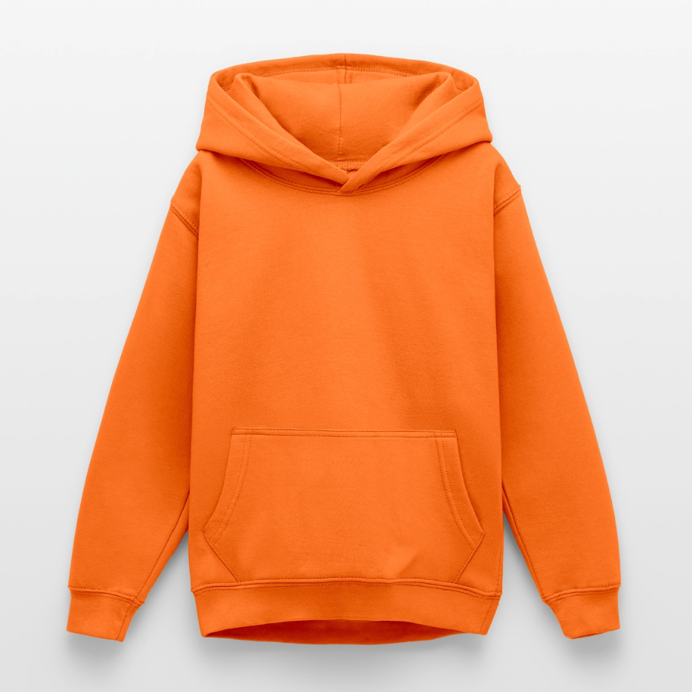 Teenager Hoodie - personalisierbare Vorder- und Rückseite - Orange