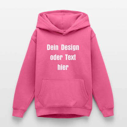 Teenager Hoodie - personalisierbare Vorder- und Rückseite - Pink