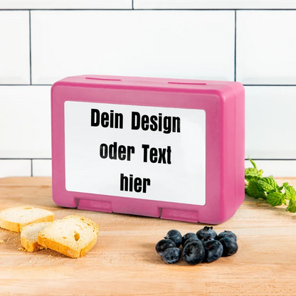 Brotdose - personalisierbar - Pink